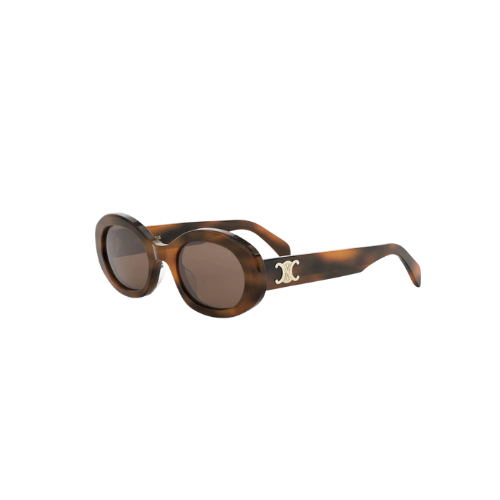 Celine - Triomphe Oval Havana Brown Frame