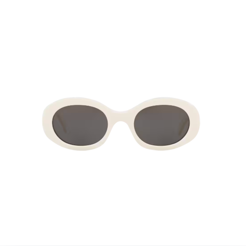 Celine - Triomphe Oval White Frame